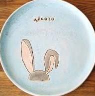 Vaikiška keraminė lėkštė „Kiškis“