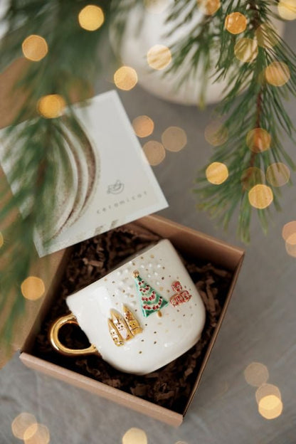 Keraminis puodelis ,,Kalėdos”