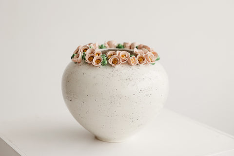 Keramikinė vaza ,,Žiedai"