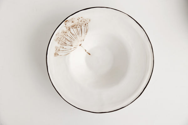 Keramikinės baltojo molio lėkštės ,,Krapas"